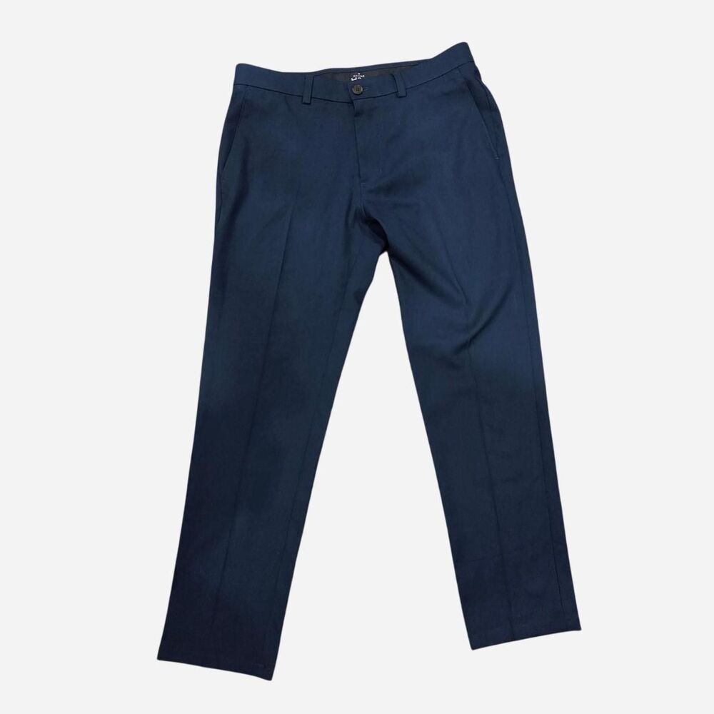 Haggar Men's Blue and Navy Trousers